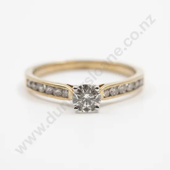 9ct Solitaire Diamond Ring