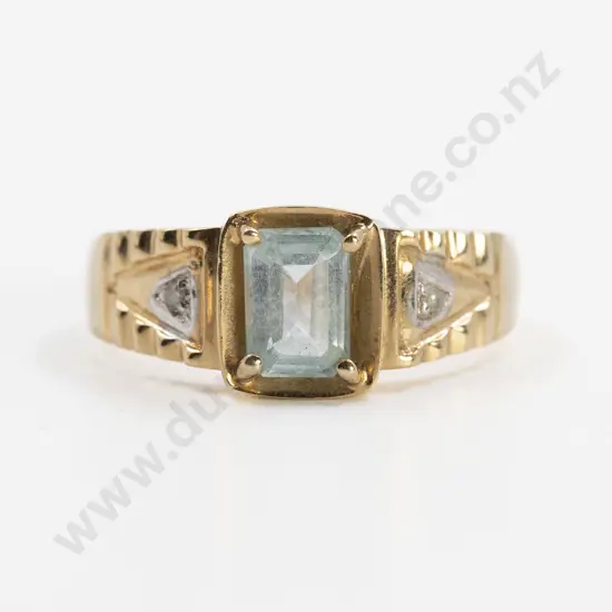 10ct Single Topaz Dress Ring