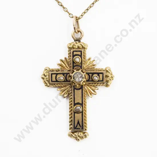 Antique 14ct Cross Pendant