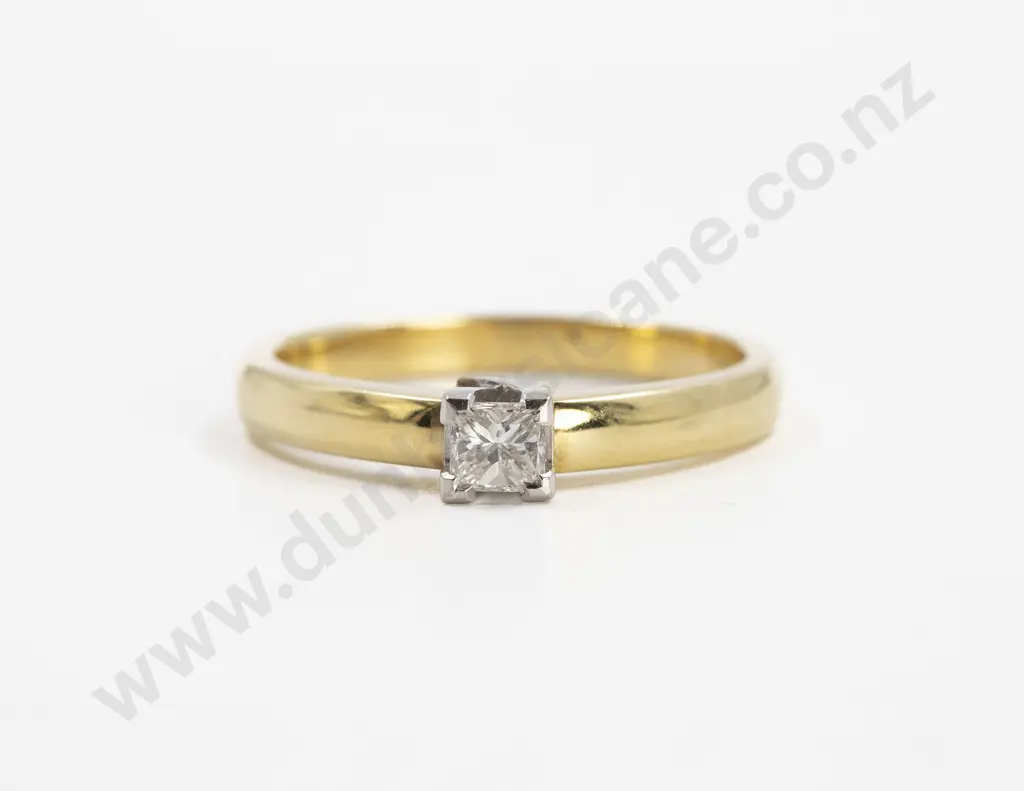 As New 18ct Solitaire Diamond Ring Image 1++