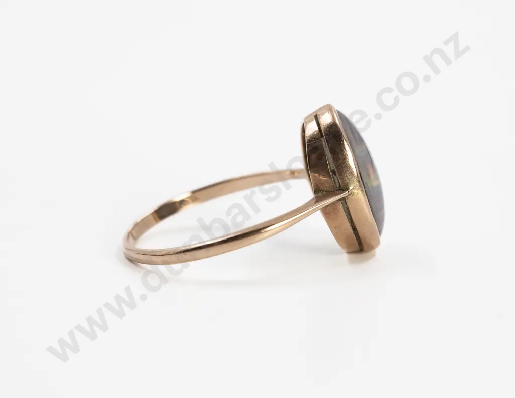 9ct Single Opal Triplex Dress Ring Image 1++