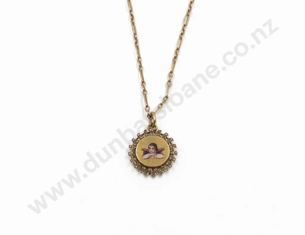 Late C19th 14ct Circlet Pendant/Charm Image 1++