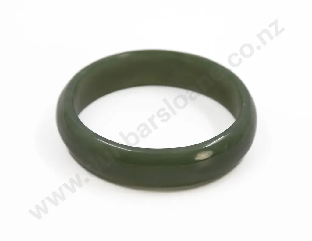 Plain Greenstone Bangle Image 1++