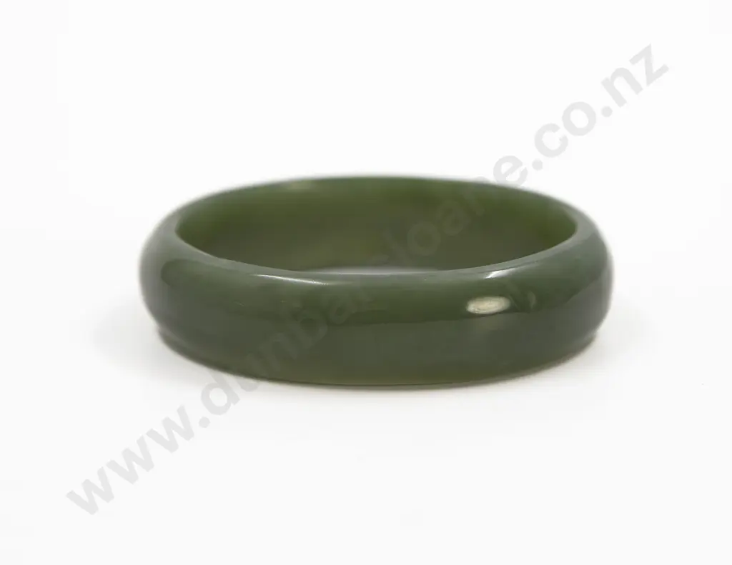 Plain Greenstone Bangle Image 1++