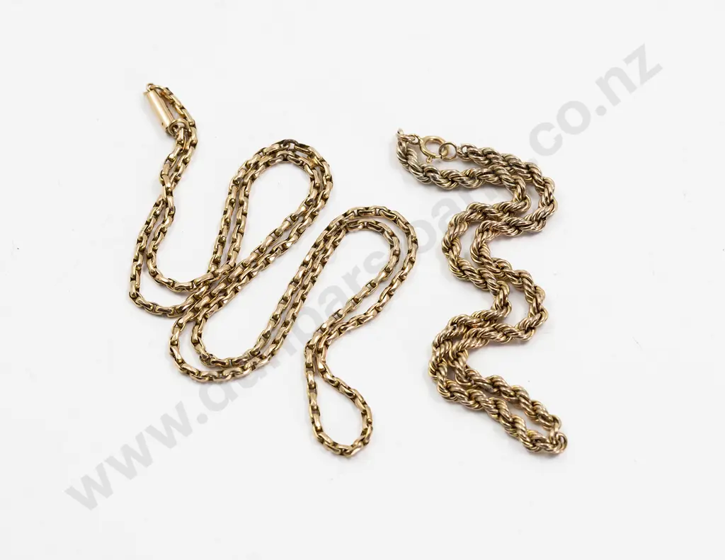 Vintage 15ct Trace Link Neck Chain Image 1++