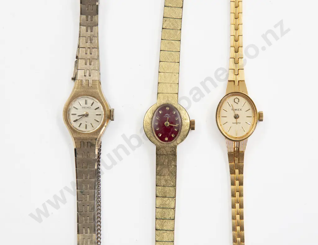 Three Vintage Ladies Cocktail Dress Wrist Watches Image 1++