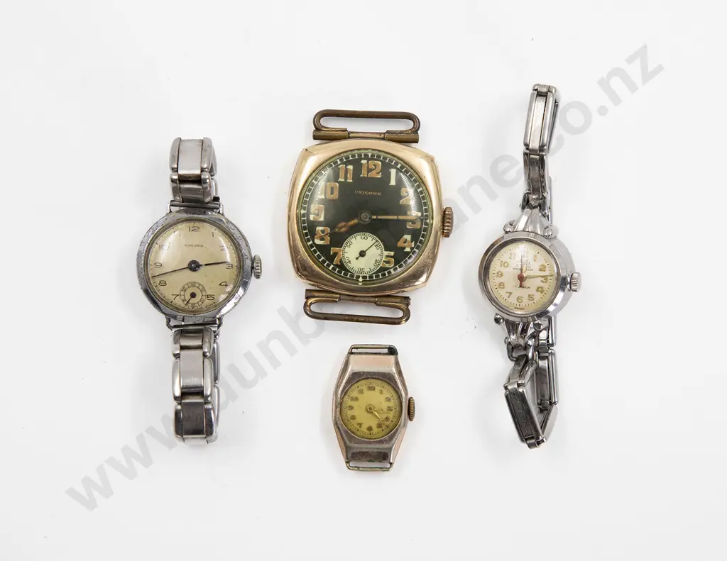 Early C20th Gold Plate Cased Unicorn Gents Wrist Watch Image 1++