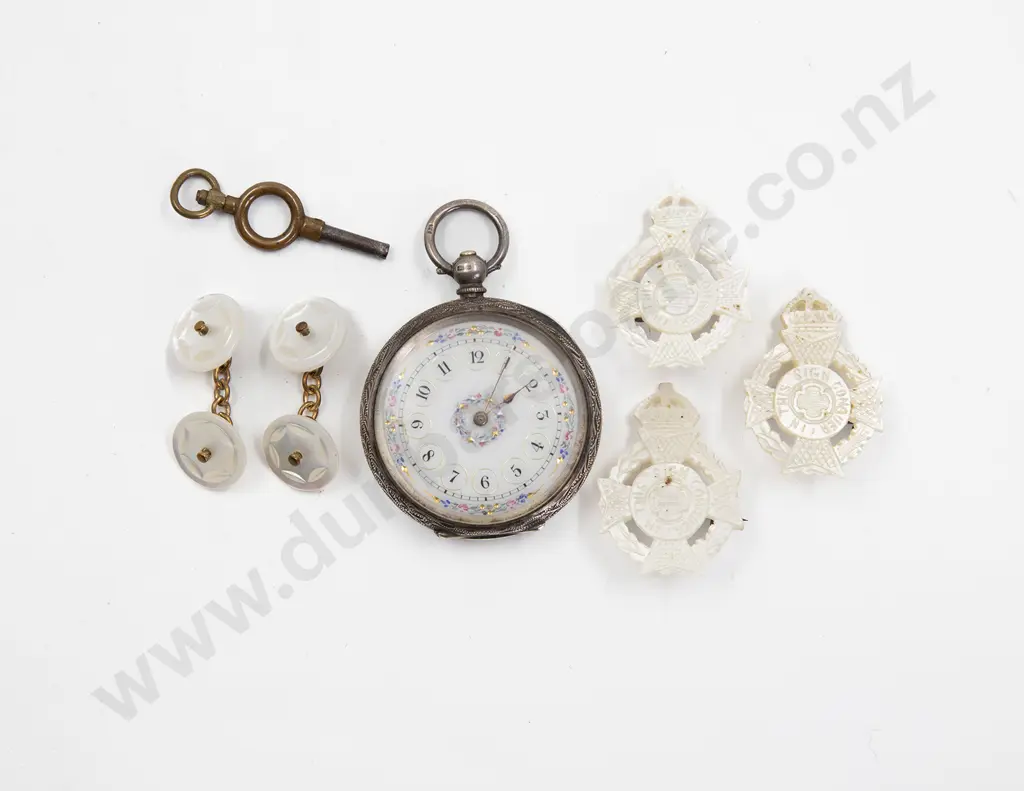 S/S Open Face Key Wind Small Pocket Watch Image 1++