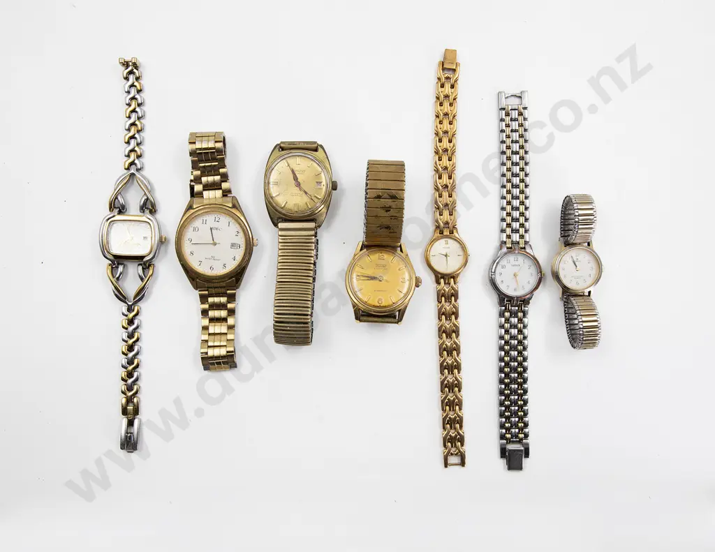 Collection Seven Gents and Ladies Vintage Wrist Watches Image 1++