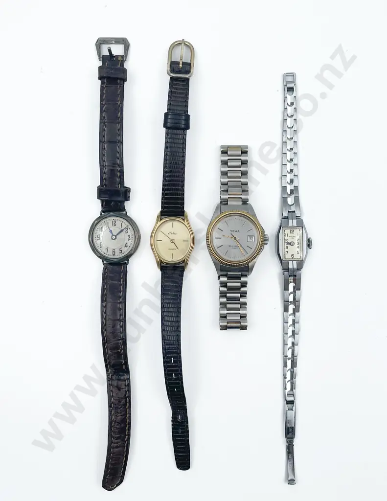 Yema Quartz All Stainless Steel Ladies Wrist Watch and Three Others Image 1++