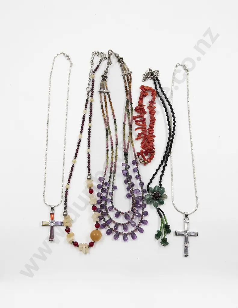 Three Bead Necklaces Image 1++