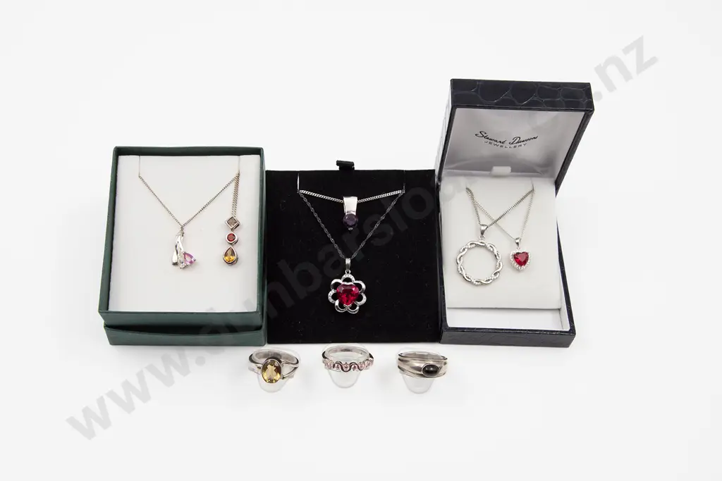 As New Silver & Crystal Jewellery Image 1++