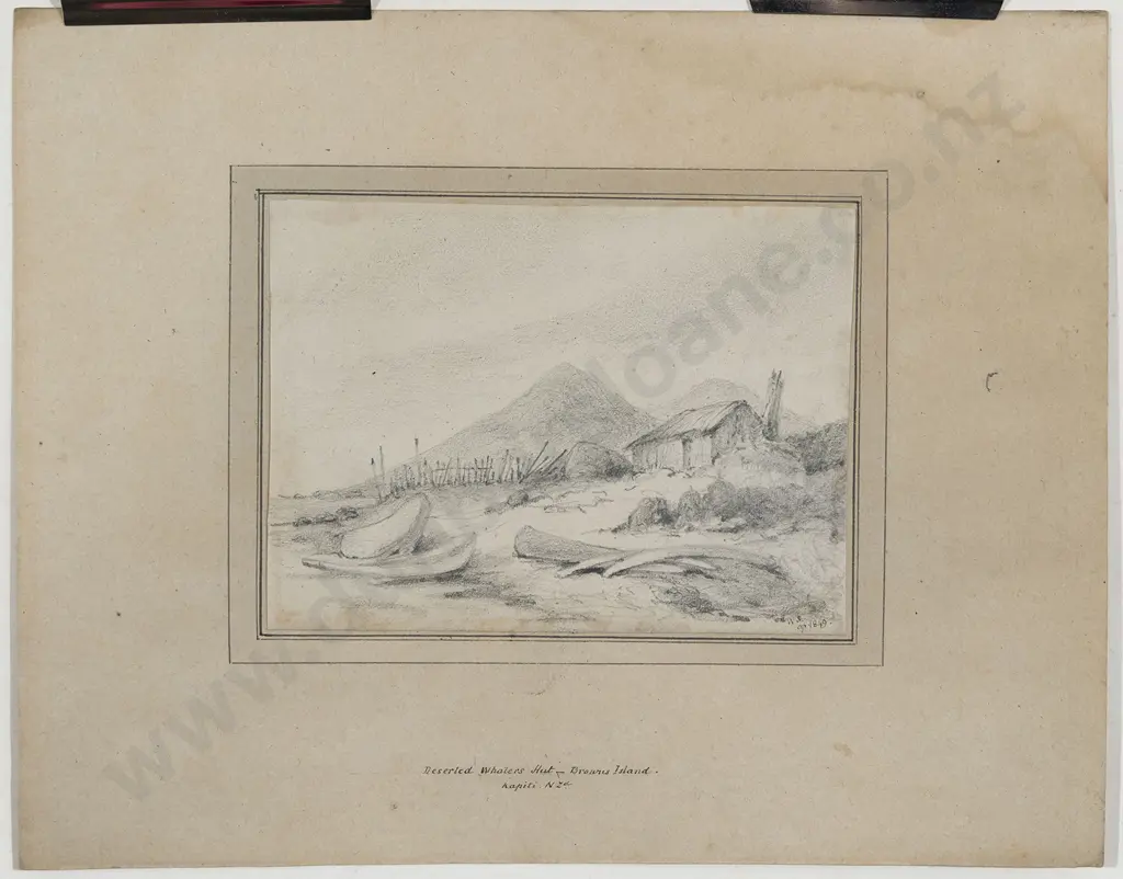 William Swainson (1789 - 1855) - Deserted Whalers Hut Image 1++