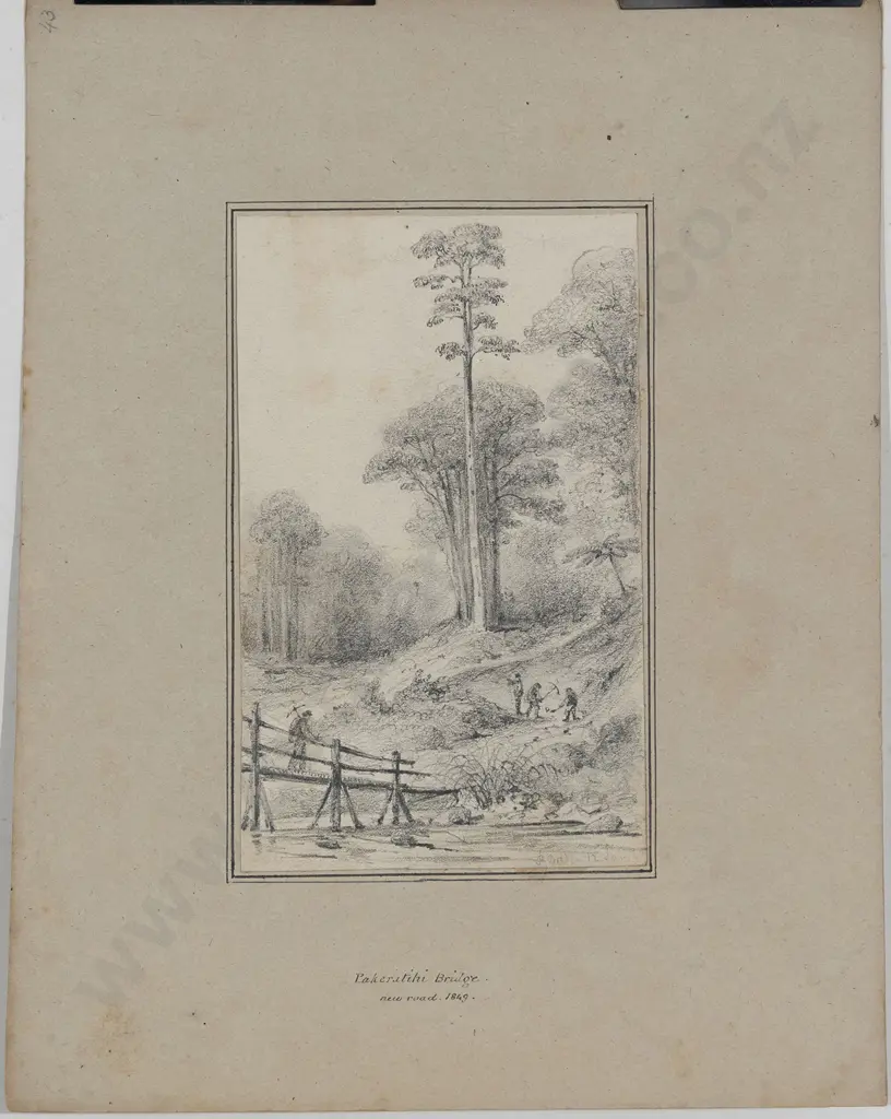 William Swainson (1789 - 1855) - Pakeratihi Bridge New Road 1849 Image 1++