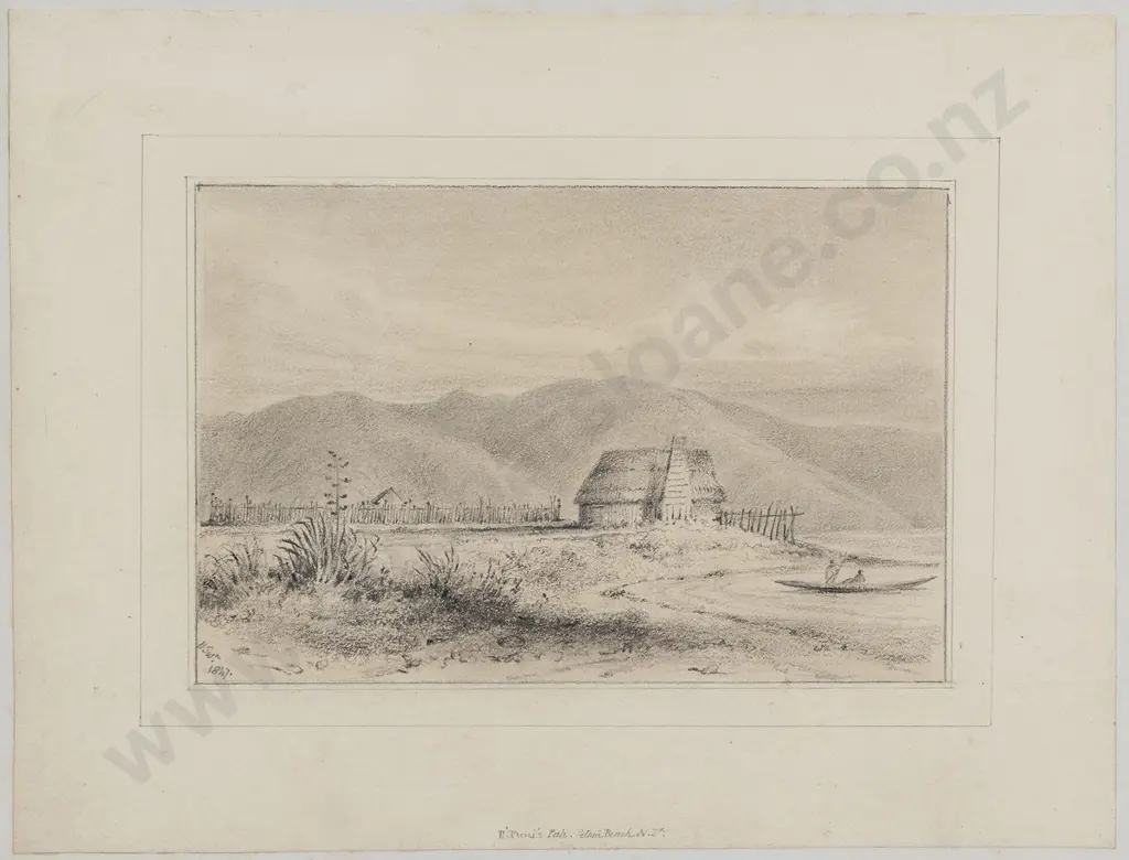 William Swainson (1789 - 1855) - E'Puni's Pah Petoni Beach NZd Image 1++