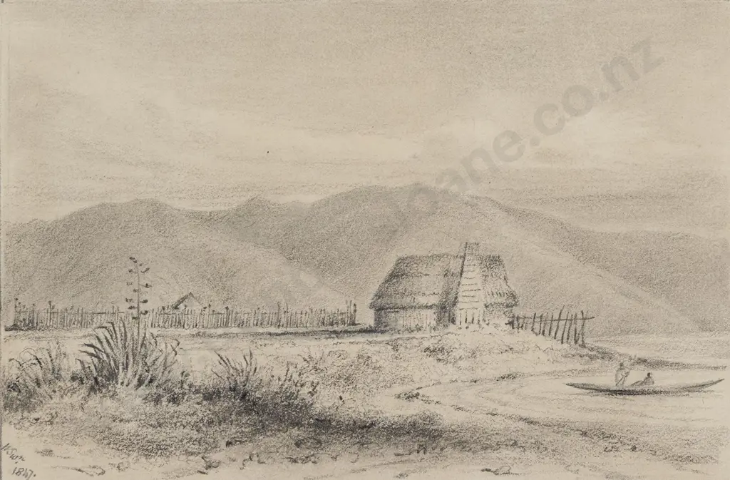 William Swainson (1789 - 1855) - E'Puni's Pah Petoni Beach NZd Image 1++