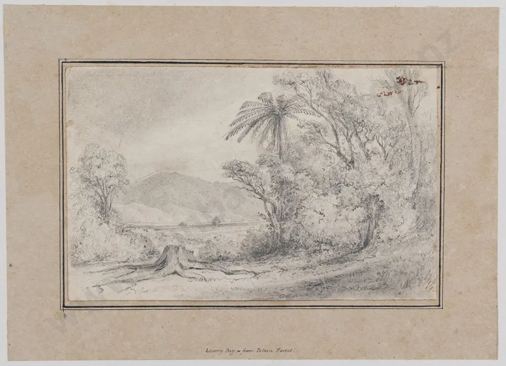 William Swainson (1789 - 1855) - Lowry Bay from Petoni Forest Image 1++