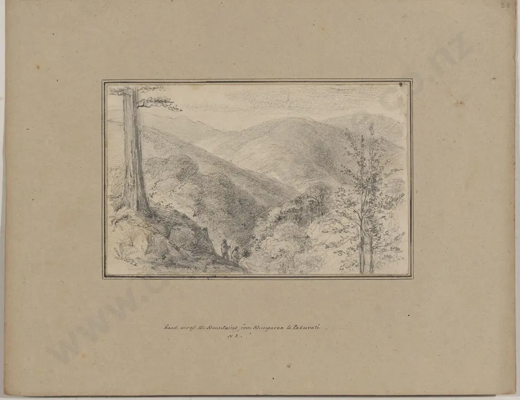 William Swainson (1789 - 1855) - Road Across the Mountains Image 1++