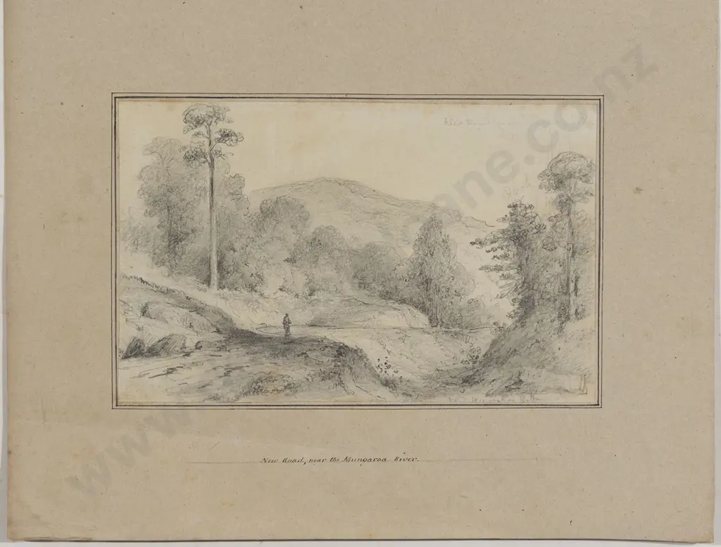 William Swainson (1789 - 1855) - New Road near the Mungaroa River Image 1++