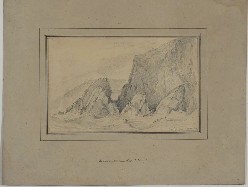 William Swainson (1789 - 1855) - Browns Point - Kapiti Island Image 1++