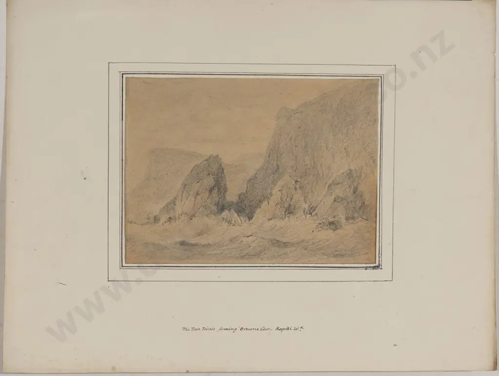 William Swainson (1789 - 1855) - The Two Points Forming Browns Cove Image 1++
