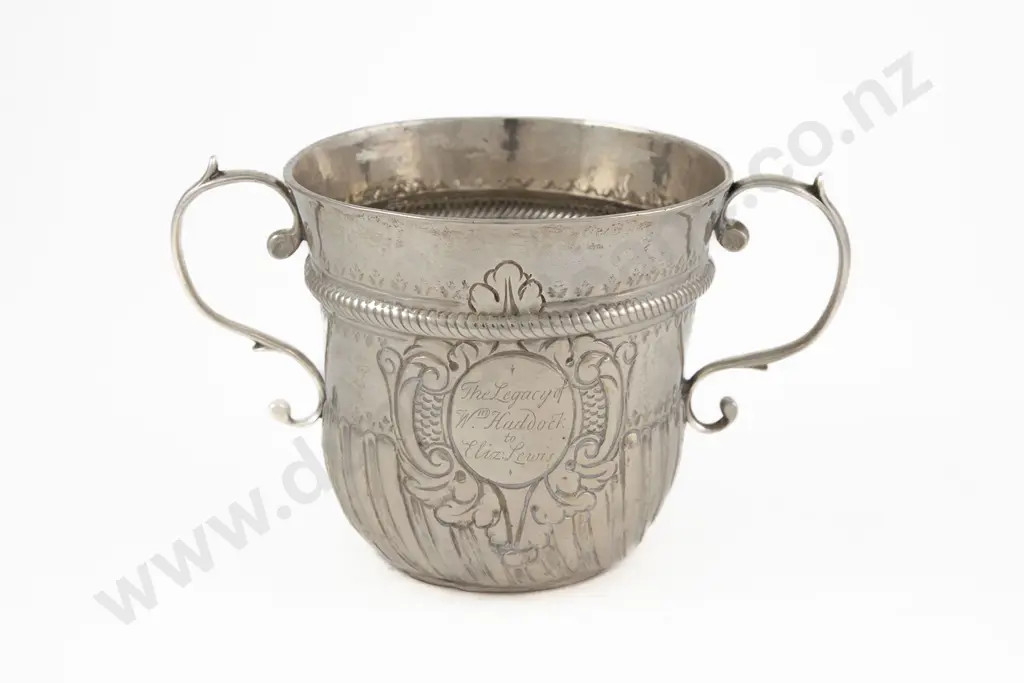 Geo II S/S Porringer Or Caudle Cup Image 1++