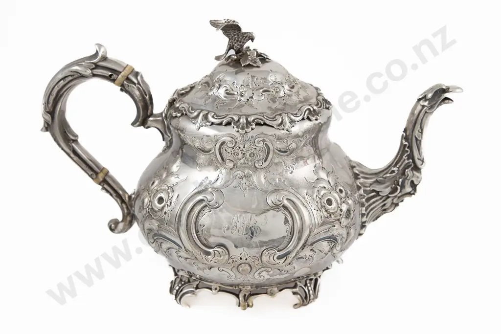 Vict S/S 3 Piece Teaset Image 1++