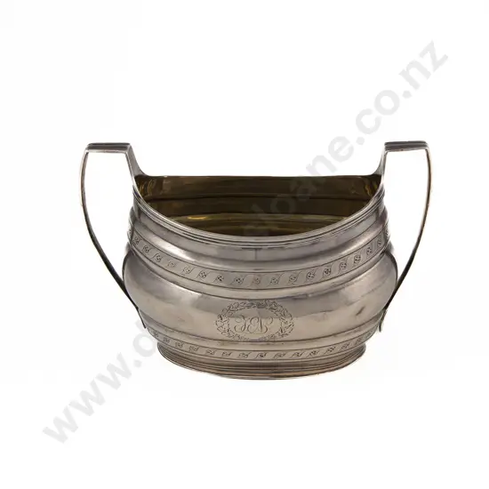 Geo III S/S Two Handled Sugar Bowl