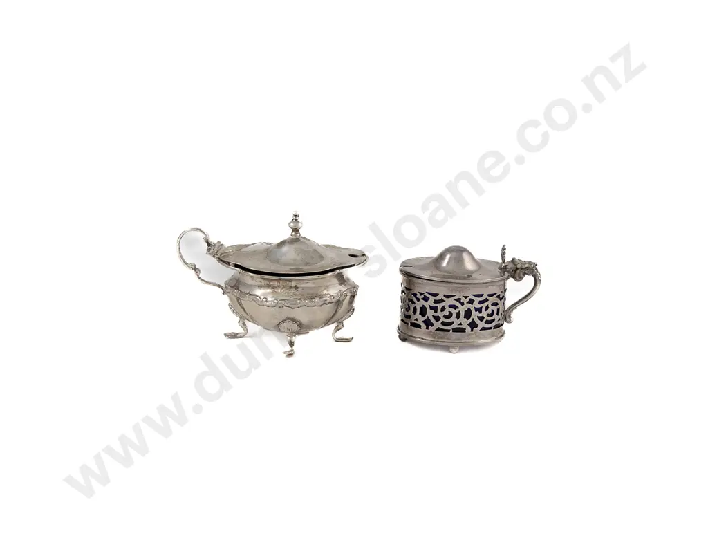 2 S/S Mustard Pots Image 1++
