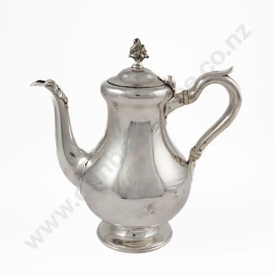Early Vict S/S Coffee Pot By Robert Hennell III