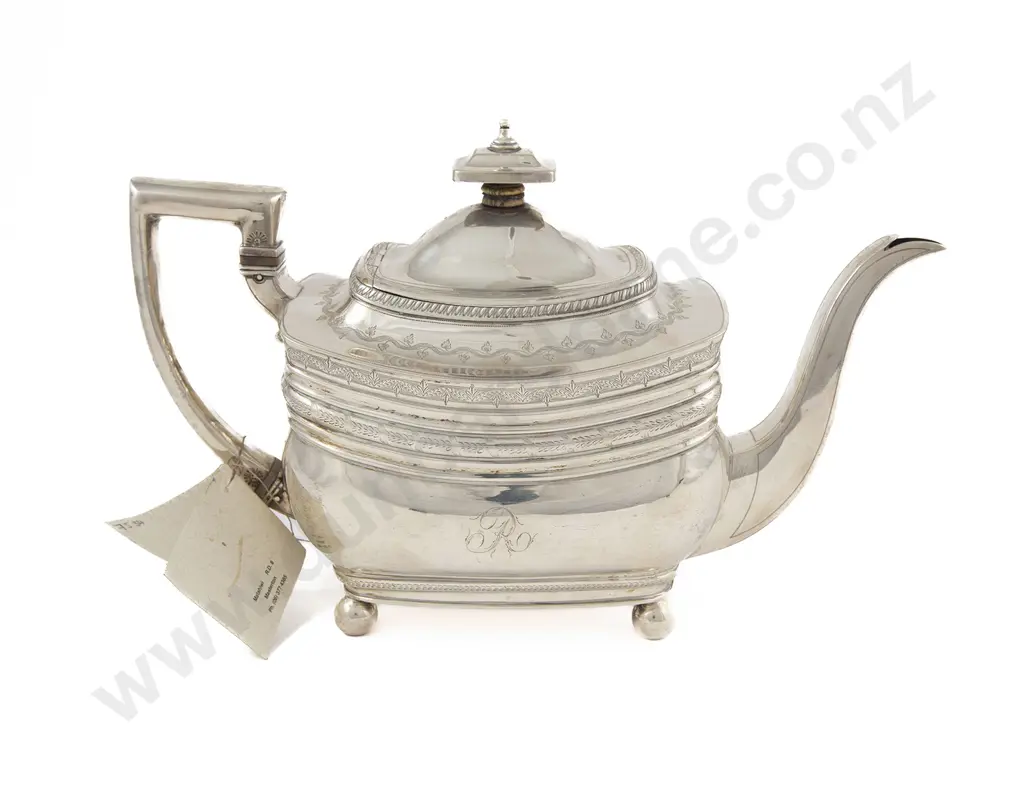 Fine Geo III S/S Teapot By Peter & William Bateman Image 1++