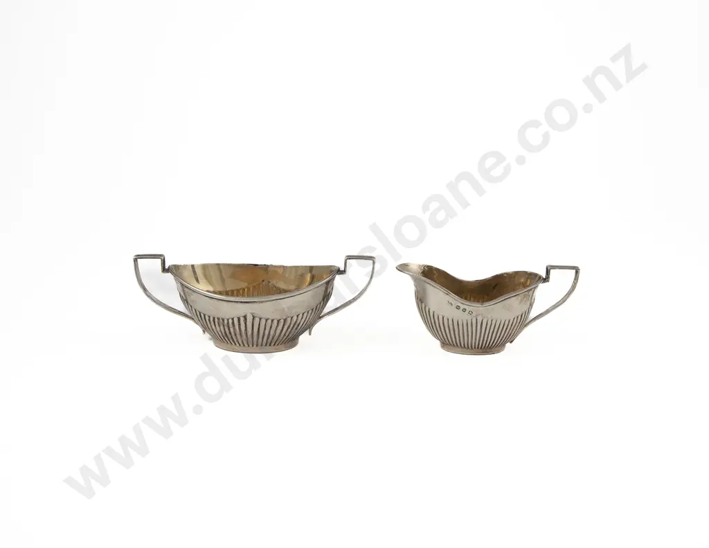 Vict S/S Sugar Bowl & Cream Jug Image 1++