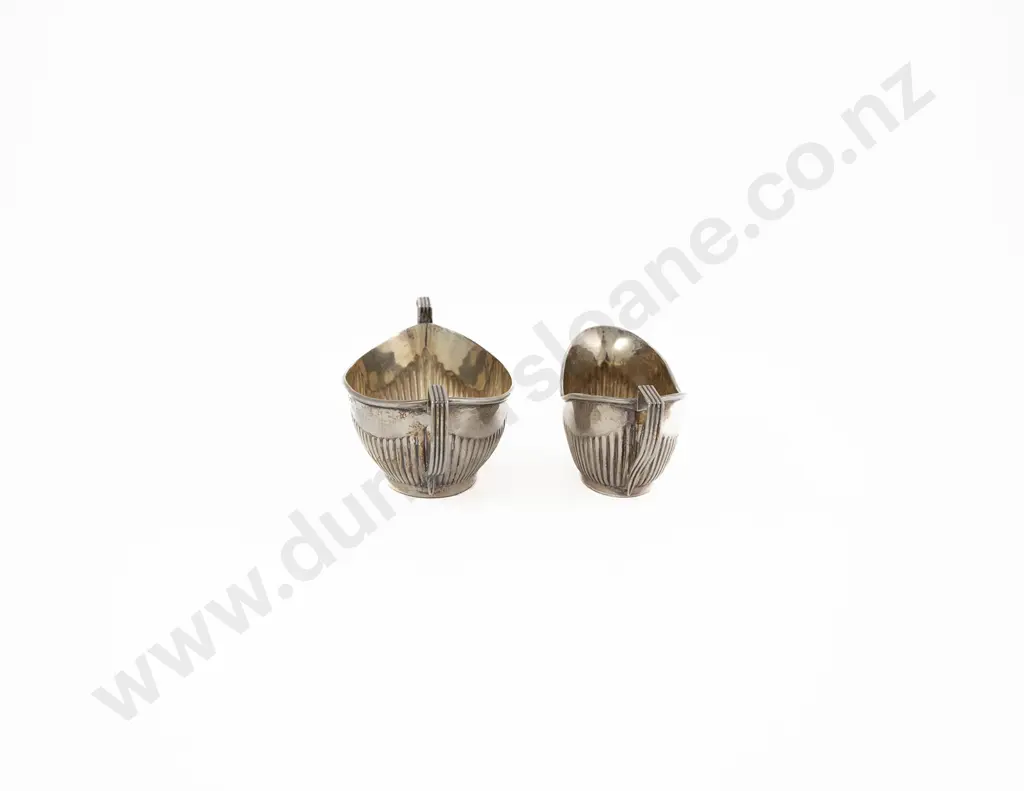Vict S/S Sugar Bowl & Cream Jug Image 1++