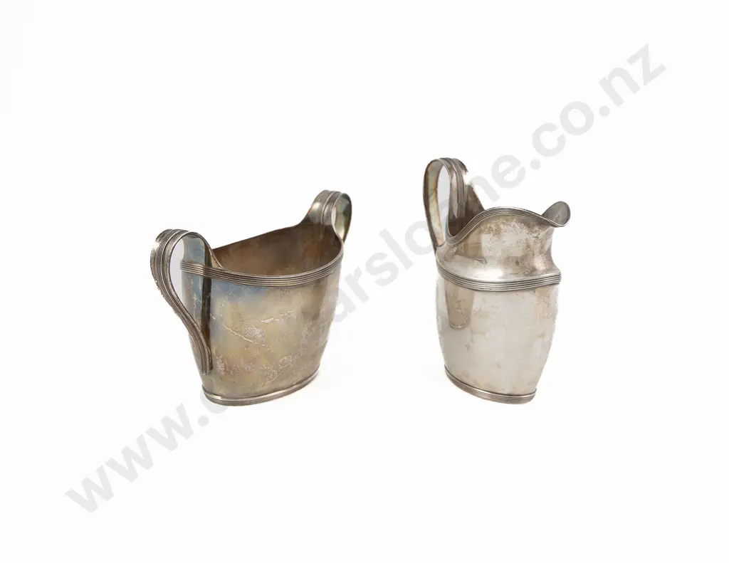 Dutch Silver Sugar & Cream Image 1++