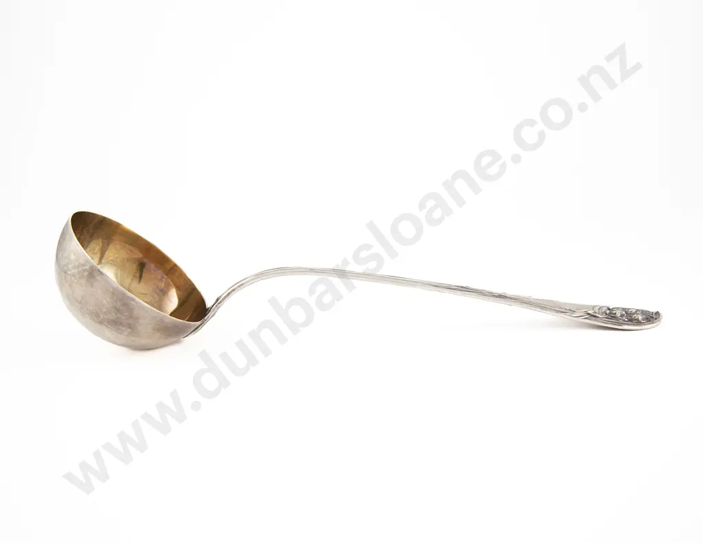 German.800 Silver Art Nouveau Soup Ladle Image 1++