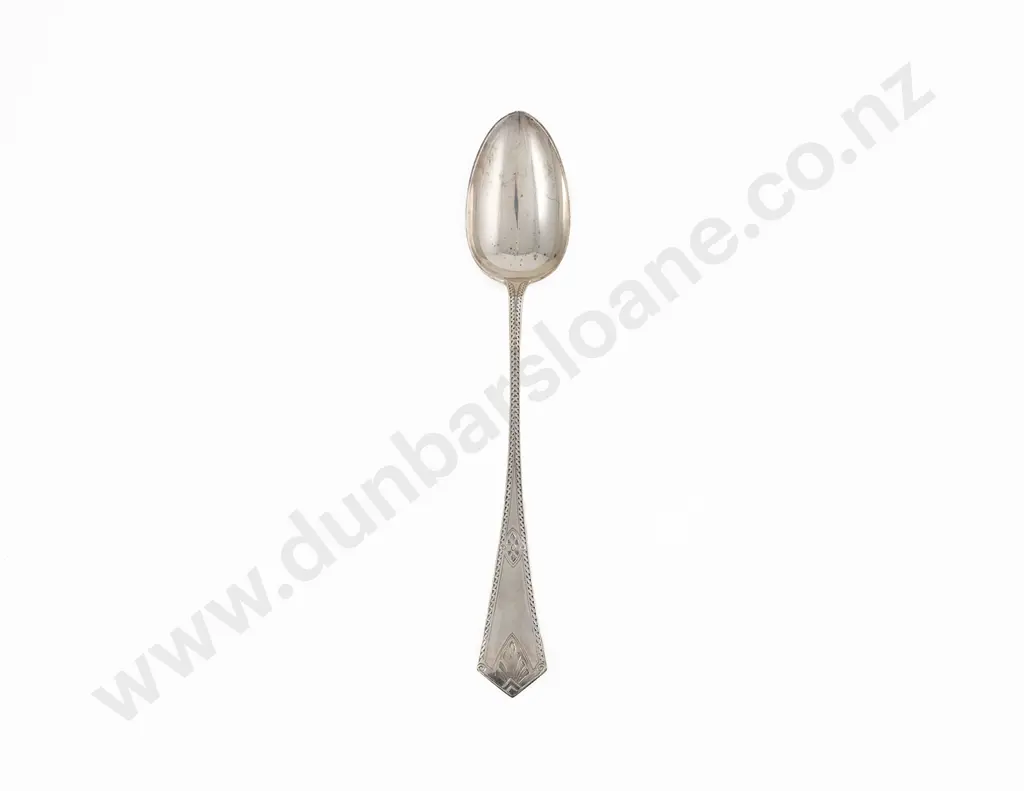 Large American S/S Basting Spoon By Crosby Morse & Foss Image 1++