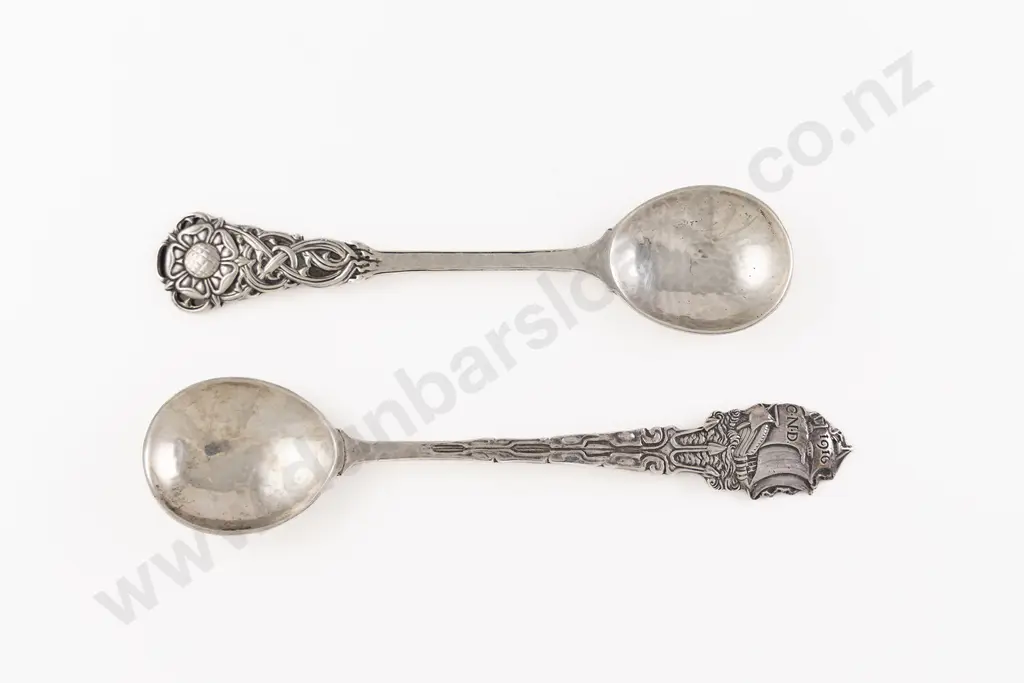 Two Fine Arts & Crafts S/S Spoons By Ramsden & Carr Image 1++