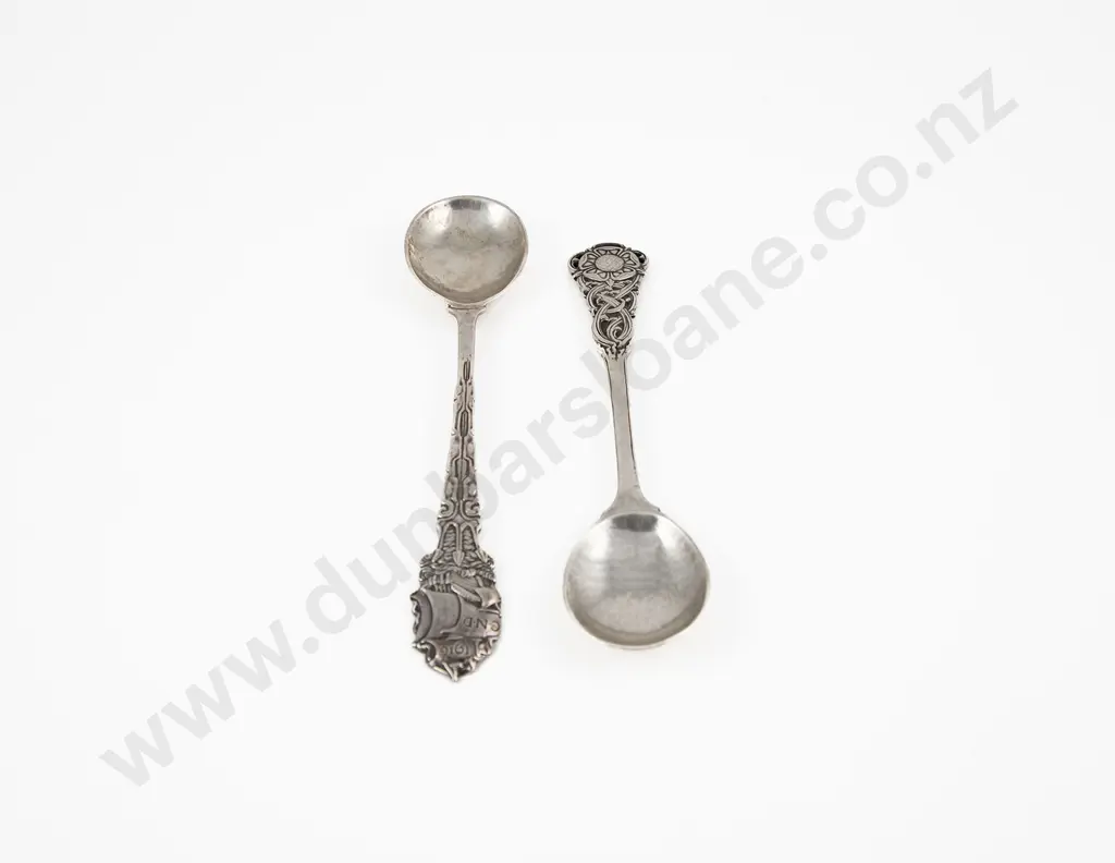 Two Fine Arts & Crafts S/S Spoons By Ramsden & Carr Image 1++