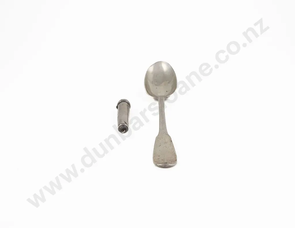 C18th European Silver Dessert Spoon Image 1++