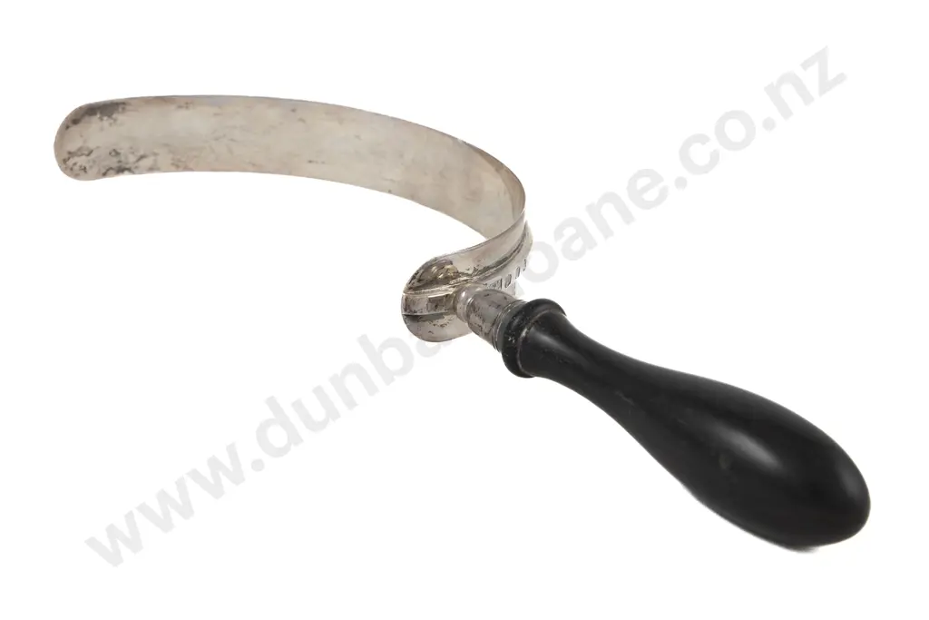 Unusual Edw VII Scottish S/S Cheese Scoop Image 1++