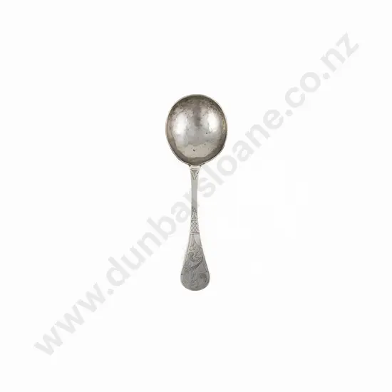 Interesting Mid 18th Century Norwegian Silver Marriage or Christening Spoon