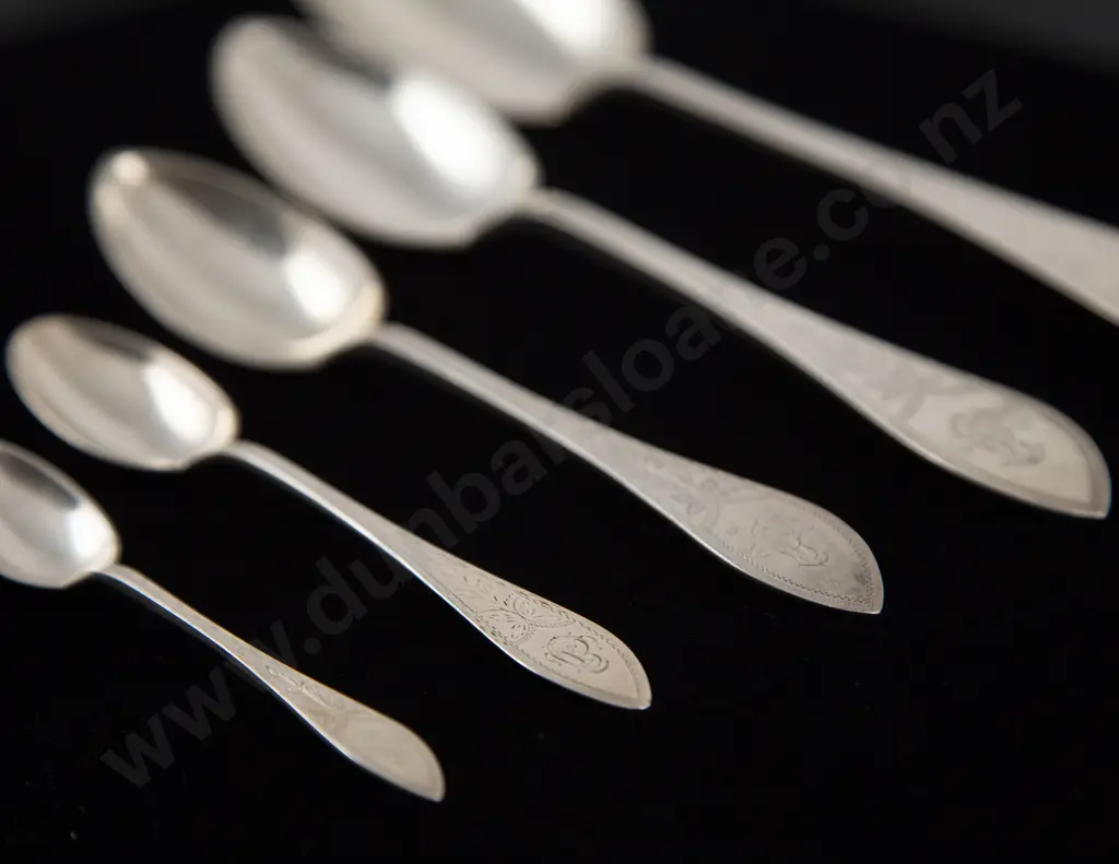 91 Piece Antique Danish Silver Cutlery Suite Image 1++