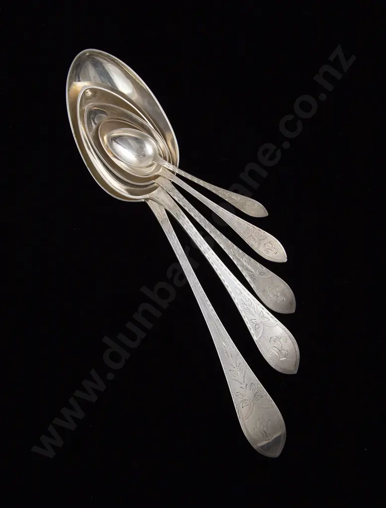 91 Piece Antique Danish Silver Cutlery Suite Image 1++