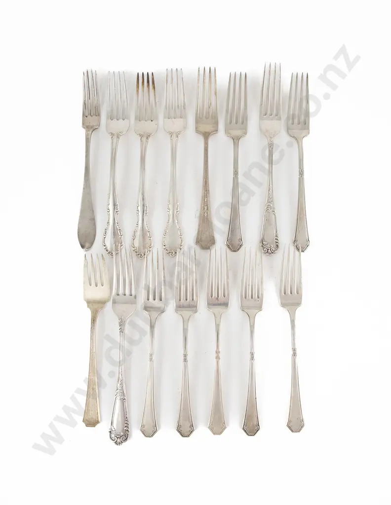 15 Various S/S Dessert Forks Image 1++
