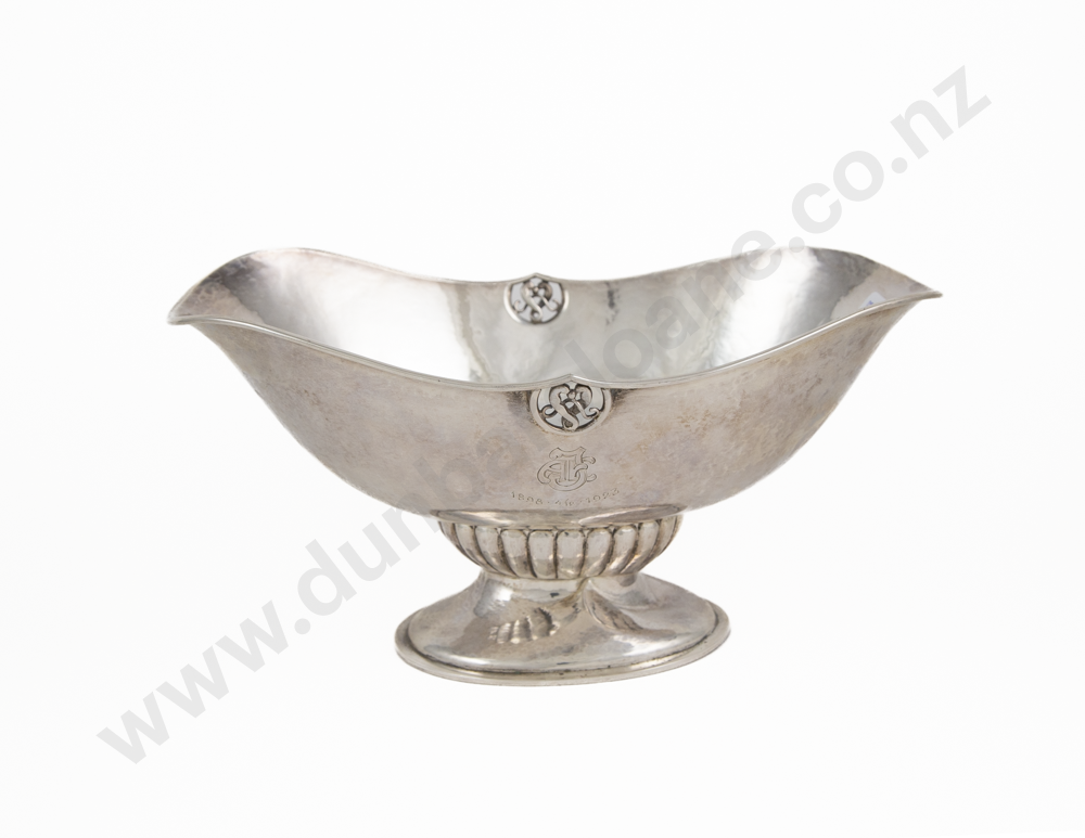 1920s Moinichen Danish Silver Table Bowl Designed By Cristian Frederik Heise Image 1++