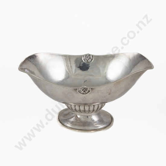 1920s Moinichen Danish Silver Table Bowl Designed By Cristian Frederik Heise