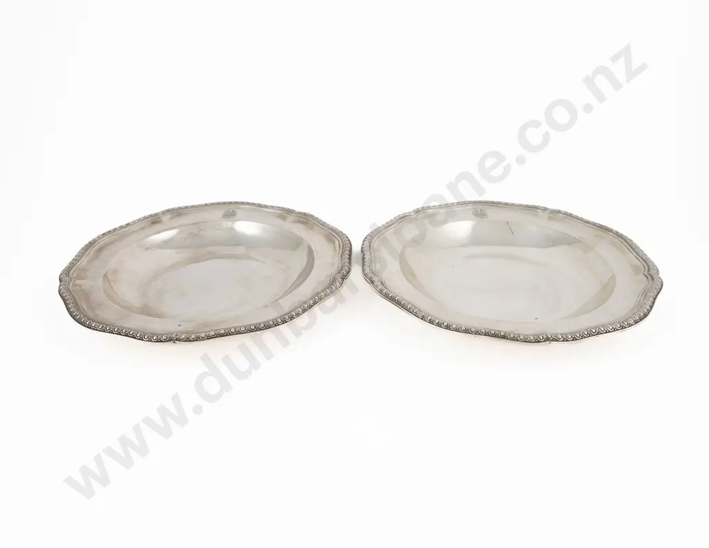 Fine & Rare Pair Of Geo III S/S Soup Plates By Paul Storr Image 1++
