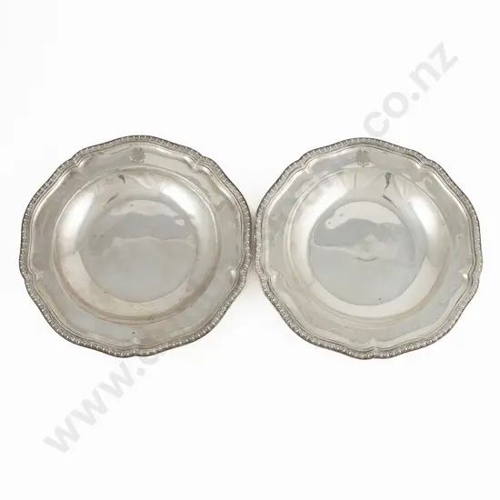 Fine & Rare Pair Of Geo III S/S Soup Plates By Paul Storr