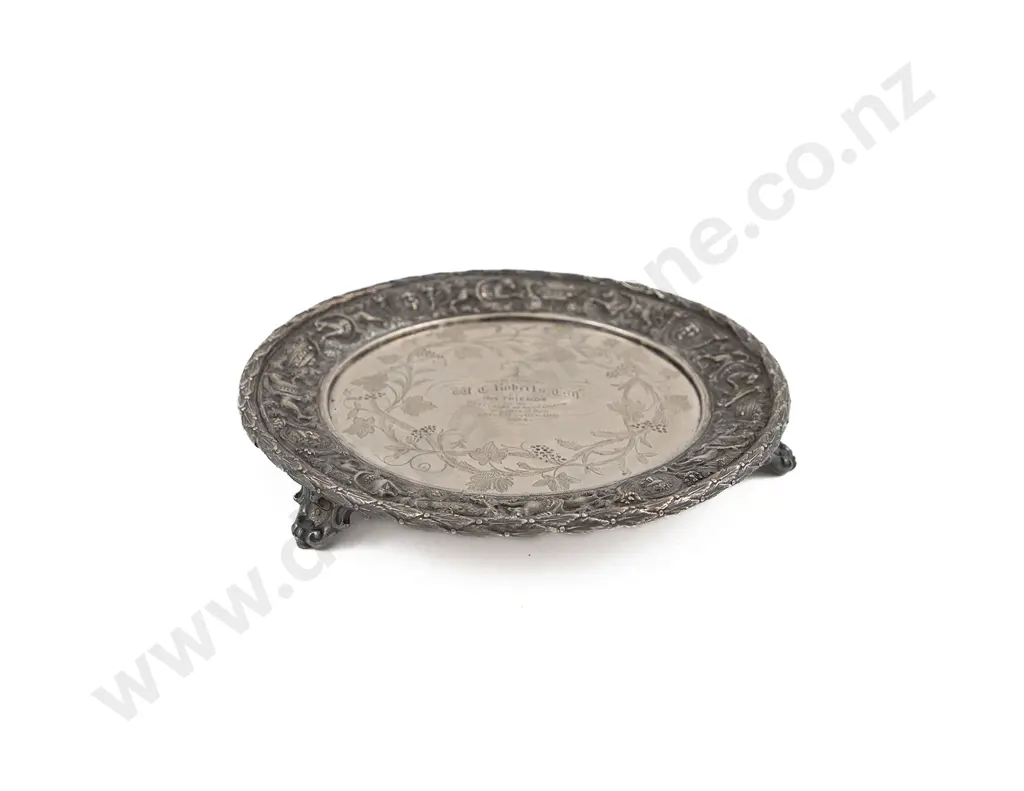 Fine Quality Vict S/P Presentation Salver Image 1++