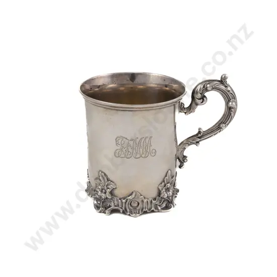 Vict S/S Christening Mug By The Barnard Family